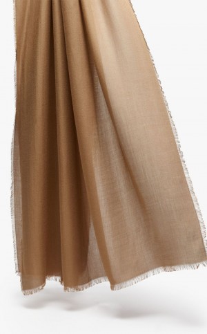 Szaliki Max Mara Modal Stole Brązowe | MMR594274