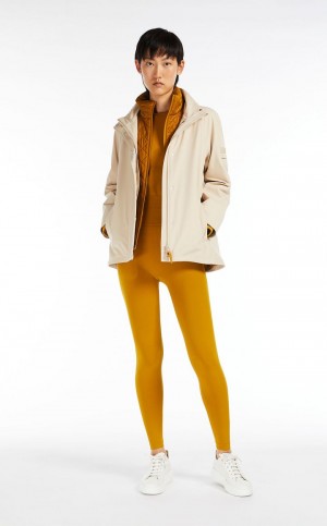 Trench Max Mara Technical Fabric Białe | MMR593942