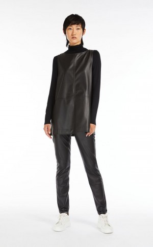 T-shirt Max Mara Viscose Jersey Czarne | MMR593661