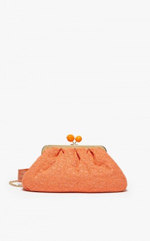 Weekend Bag Max Mara Hommage À La France Pasticcinoin Koronkowe Pomarańczowe | MMR594174