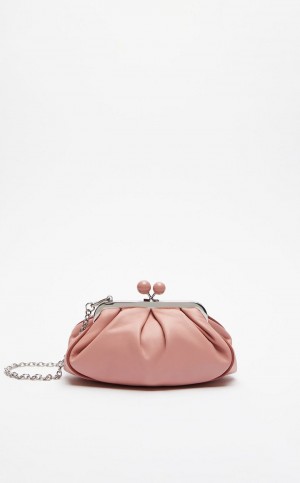 Weekend Bag Max Mara Nappa Skórzane Pasticcino Różowe | MMR594160