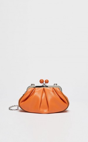 Weekend Bag Max Mara Nappa Skórzane Pasticcino Pomarańczowe | MMR594161