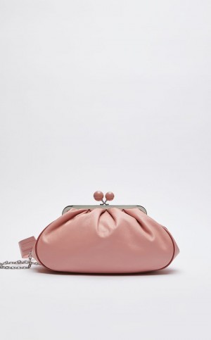 Weekend Bag Max Mara Nappa Skórzane Pasticcino Różowe | MMR594163