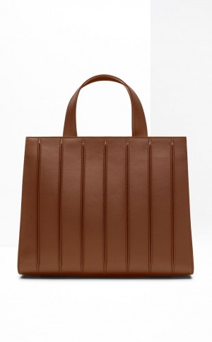 Whitney Bag Max Mara Large Brązowe | MMR594108