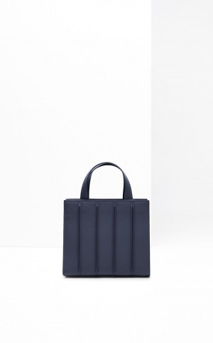 Whitney Bag Max Mara Small Granatowe | MMR594107